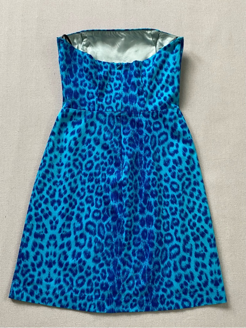 Henri Bendel Vintage Strapless Leopard Print Dress - Picture 7 of 12